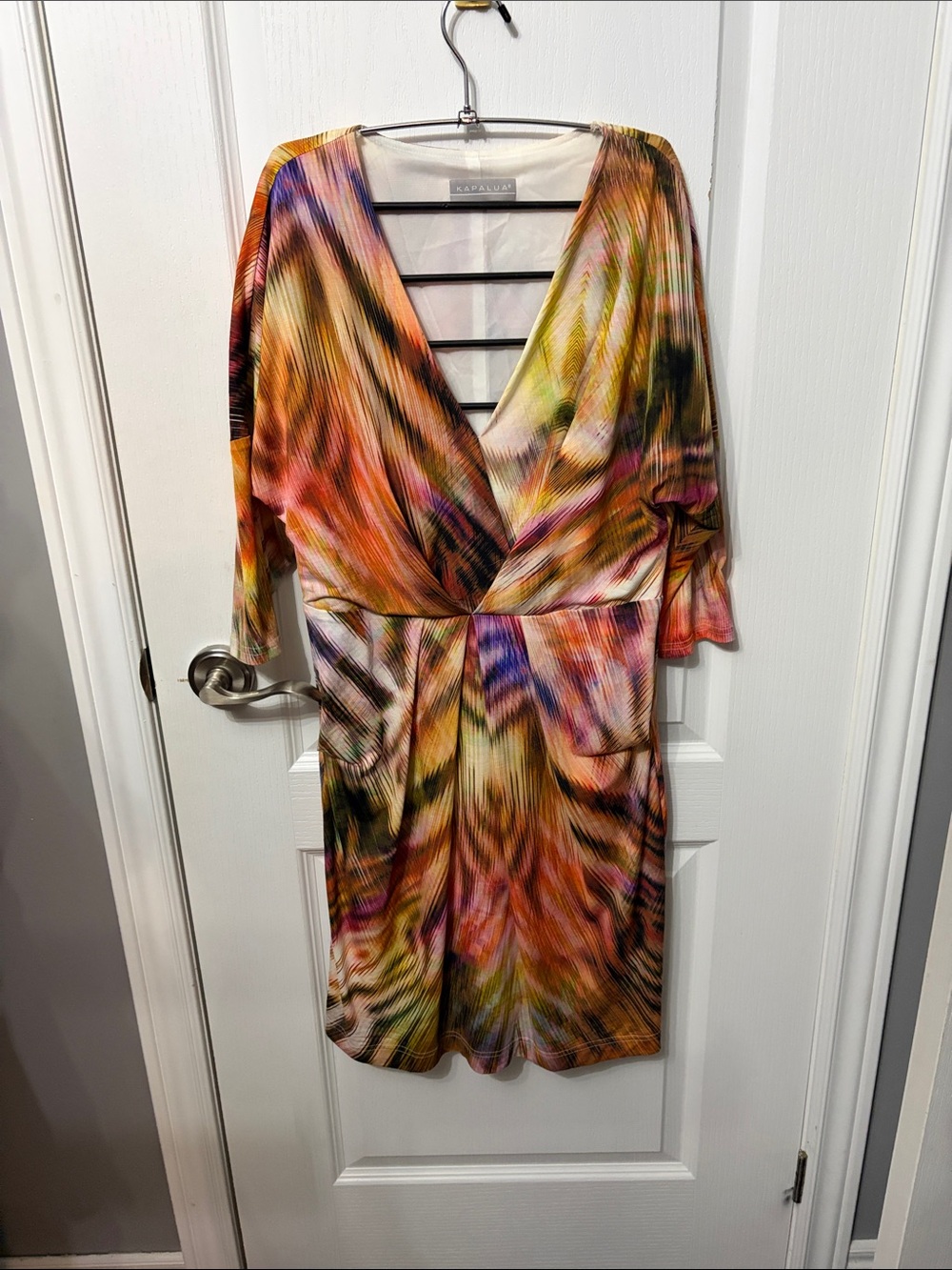 Kapulua Multicolor V-Neck Wrap Dress